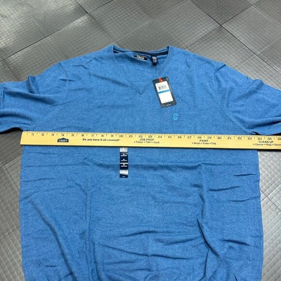 IZOD MENS XL V NECK LONG SLEEVE SWEATER NEW WITH TAGS - Picture 4 of 7